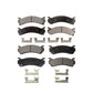 Front Rear Ceramic Brake Pads Kit For Chevrolet Silverado 2500 HD GMC Sierra 3500 Hummer H2 Classic 1500 Suburban Yukon XL Avalanche KTC-100388