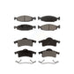 Front Rear Ceramic Brake Pads Kit For 1999-2002 Jeep Grand Cherokee With Teves & ATE Caliper KTC-100398