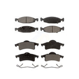 Front Rear Ceramic Brake Pads Kit For 1999-2002 Jeep Grand Cherokee With Teves & ATE Caliper KTC-100398