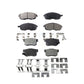 Front Rear Ceramic Brake Pads Kit For Suzuki SX4 Crossover KTC-100403
