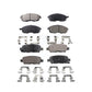 Front Rear Ceramic Brake Pads Kit For Nissan Altima Sentra Juke Infiniti G35 350Z INFINITI KTC-100406