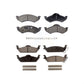 Front Rear Ceramic Brake Pads Kit For 2002 Dodge Dakota KTC-100410