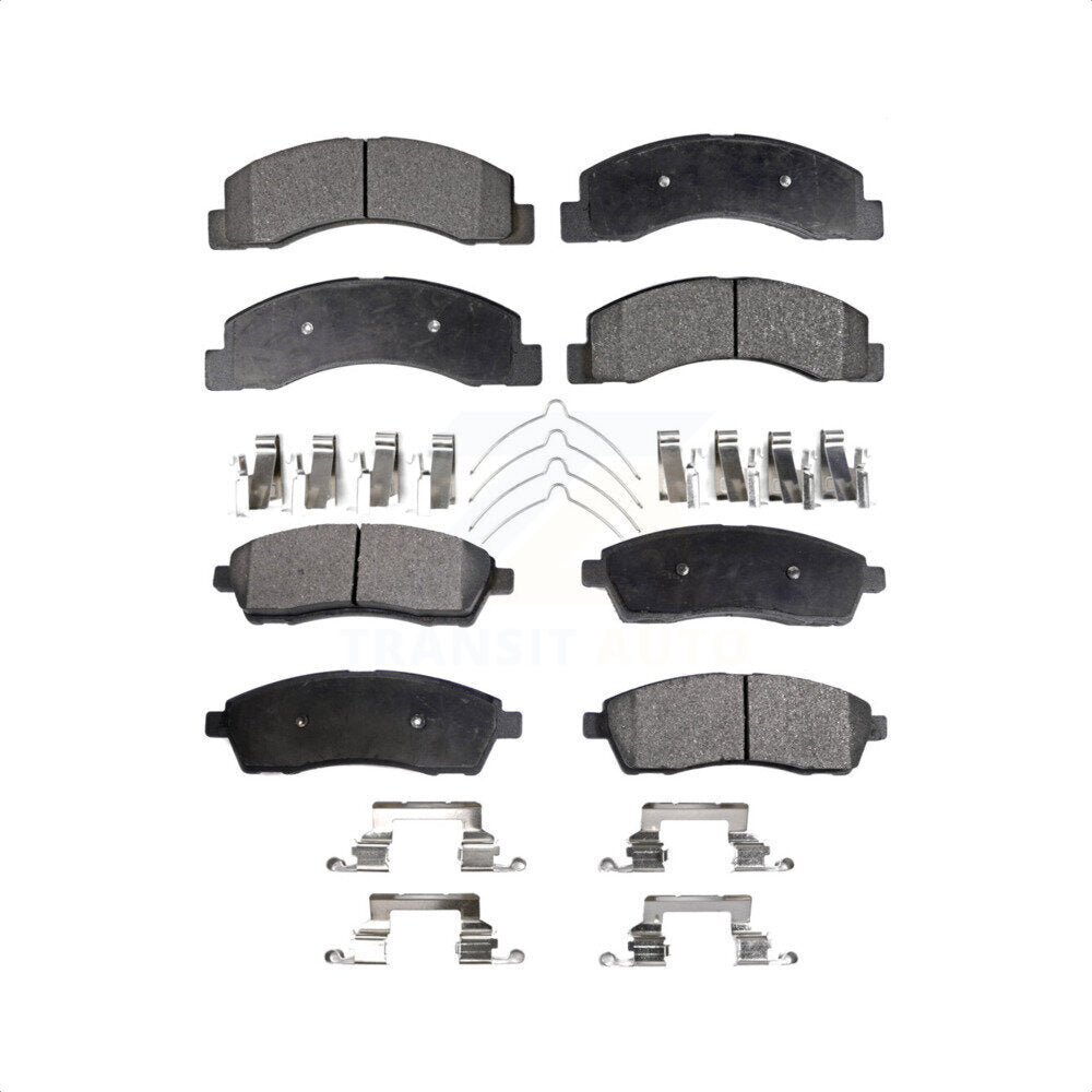 Front Rear Ceramic Brake Pads Kit For Ford F-250 Super Duty F-350 Excursion KTC-100412