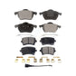 Front Rear Ceramic Brake Pads Kit For 2003-2004 Audi RS6 With 312mm Diameter Rotor KTC-100418