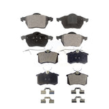 Front Rear Ceramic Brake Pads Kit For Audi A4 Quattro A6 S4 KTC-100420