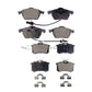 Front Rear Ceramic Brake Pads Kit For Audi A4 Quattro A6 S4 KTC-100424