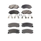 Front Rear Ceramic Brake Pads Kit For Mitsubishi Galant Eclipse Chrysler Sebring Dodge Stratus KTC-100443