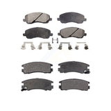 Front Rear Ceramic Brake Pads Kit For Mitsubishi Galant Eclipse Chrysler Sebring Dodge Stratus KTC-100443
