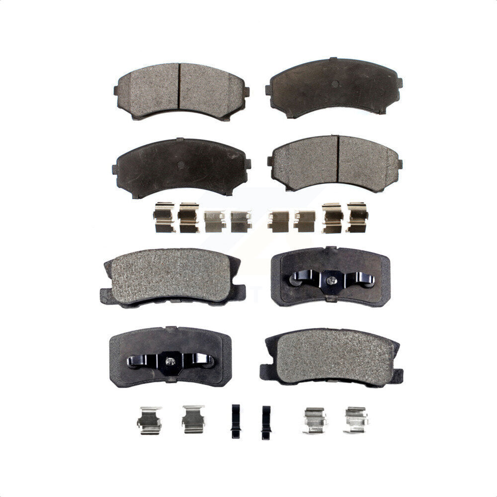 Front Rear Ceramic Brake Pads Kit For Mitsubishi Endeavor Montero KTC-100445