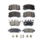 Front Rear Ceramic Brake Pads Kit For 2007 Mitsubishi Lancer KTC-100456