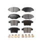 Front Rear Ceramic Brake Pads Kit For 2006-2008 Jaguar X-Type KTC-100464