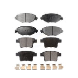 Front Rear Ceramic Brake Pads Kit For 2006-2008 Jaguar X-Type KTC-100464