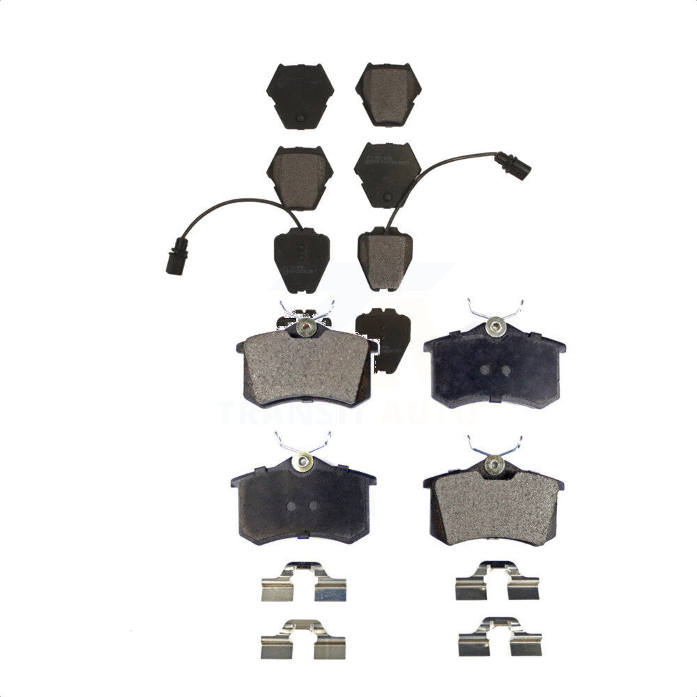 Front Rear Ceramic Brake Pads Kit For 2004 Audi A6 Quattro With 321mm Diameter Rotor KTC-100466