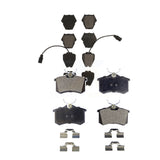 Front Rear Ceramic Brake Pads Kit For 2004 Audi A6 Quattro With 321mm Diameter Rotor KTC-100466