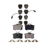 Front Rear Ceramic Brake Pads Kit For Volkswagen Passat Audi A6 Quattro Allroad S4 A4 A8 S6 KTC-100467