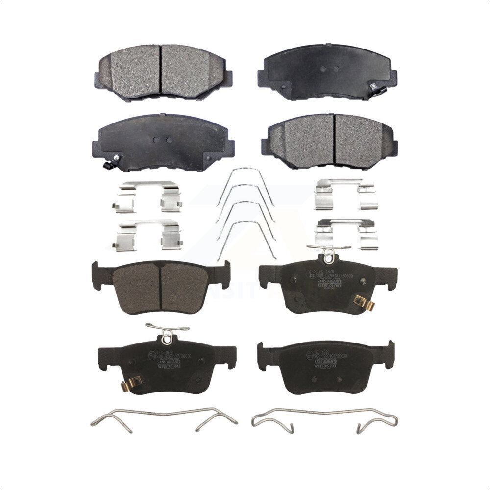 Front Rear Ceramic Brake Pads Kit For Honda Civic KTC-100470