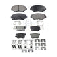 Front Rear Ceramic Brake Pads Kit For Honda Accord Civic CR-V Element Acura ILX KTC-100471