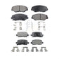 Front Rear Ceramic Brake Pads Kit For 2003-2008 Honda Pilot KTC-100472