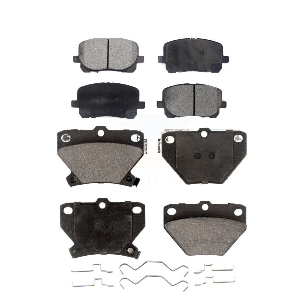 Front Rear Ceramic Brake Pads Kit For Toyota Corolla Matrix Pontiac Vibe KTC-100481
