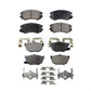 Front Rear Ceramic Brake Pads Kit For Hyundai Tiburon KTC-100483