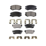 Front Rear Ceramic Brake Pads Kit For Hyundai Sonata Kia Elantra Optima Sportage Tucson Azera Magentis KTC-100484