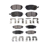 Front Rear Ceramic Brake Pads Kit For Subaru Outback Legacy Forester Impreza WRX KTC-100486