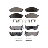 Front Rear Ceramic Brake Pads Kit For Ford Crown Victoria Mercury Grand Marquis Lincoln Town Car Marauder KTC-100489