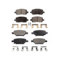Front Rear Ceramic Brake Pads Kit For Pontiac G5 Pursuit KTC-100497