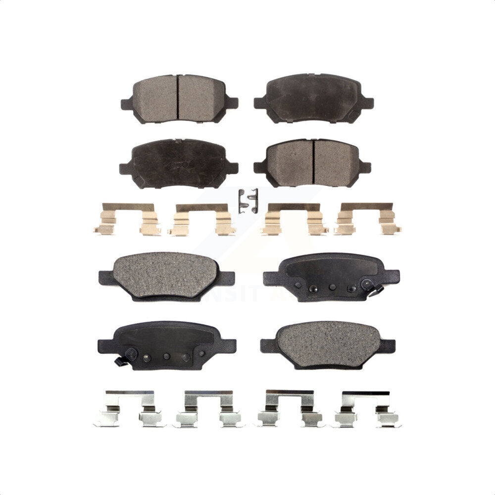 Front Rear Ceramic Brake Pads Kit For Pontiac G5 Pursuit KTC-100497
