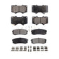 Front Rear Ceramic Brake Pads Kit For Toyota 4Runner Lexus Sequoia GX460 FJ Cruiser GX470 KTC-100507