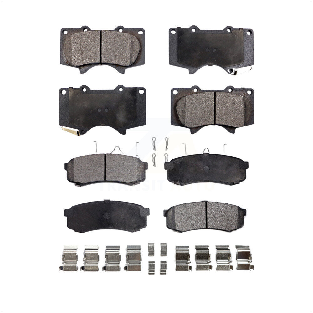 Front Rear Ceramic Brake Pads Kit For Toyota 4Runner Lexus Sequoia GX460 FJ Cruiser GX470 KTC-100507