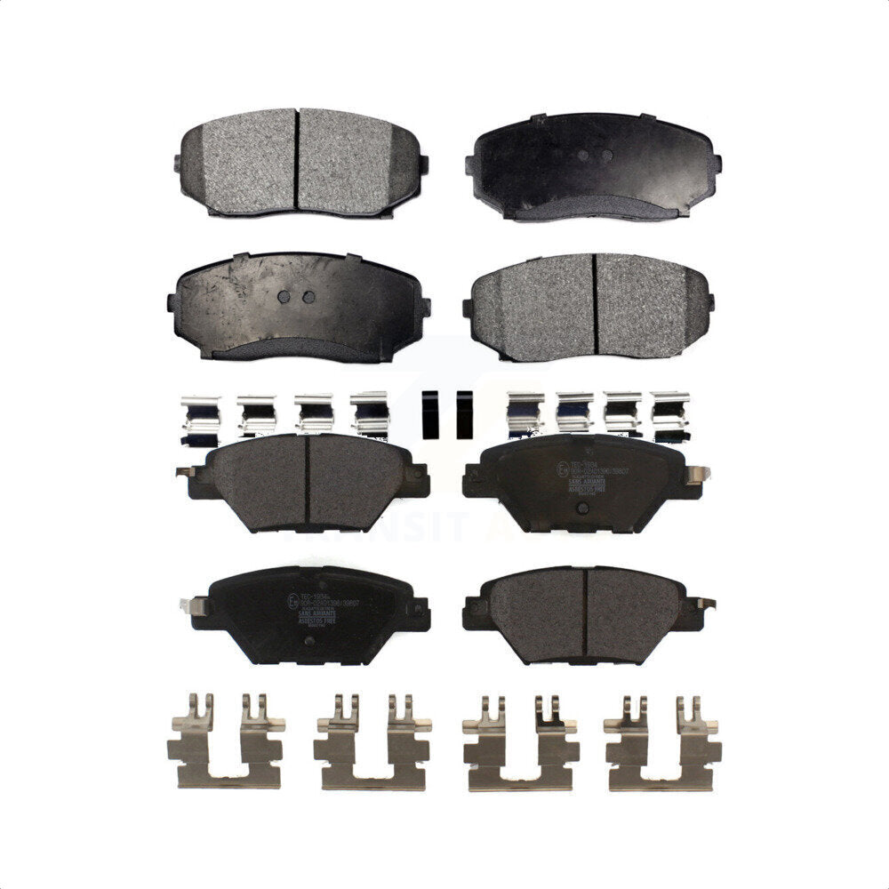 Front Rear Ceramic Brake Pads Kit For 2016-2022 Mazda CX-9 KTC-100510