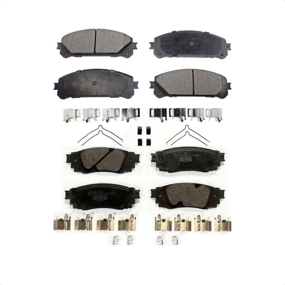 Front Rear Ceramic Brake Pads Kit For Lexus RX350 RX450h RX350L RX450hL KTC-100514
