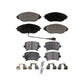 Front Rear Ceramic Brake Pads Kit For Volkswagen GTI CC KTC-100519