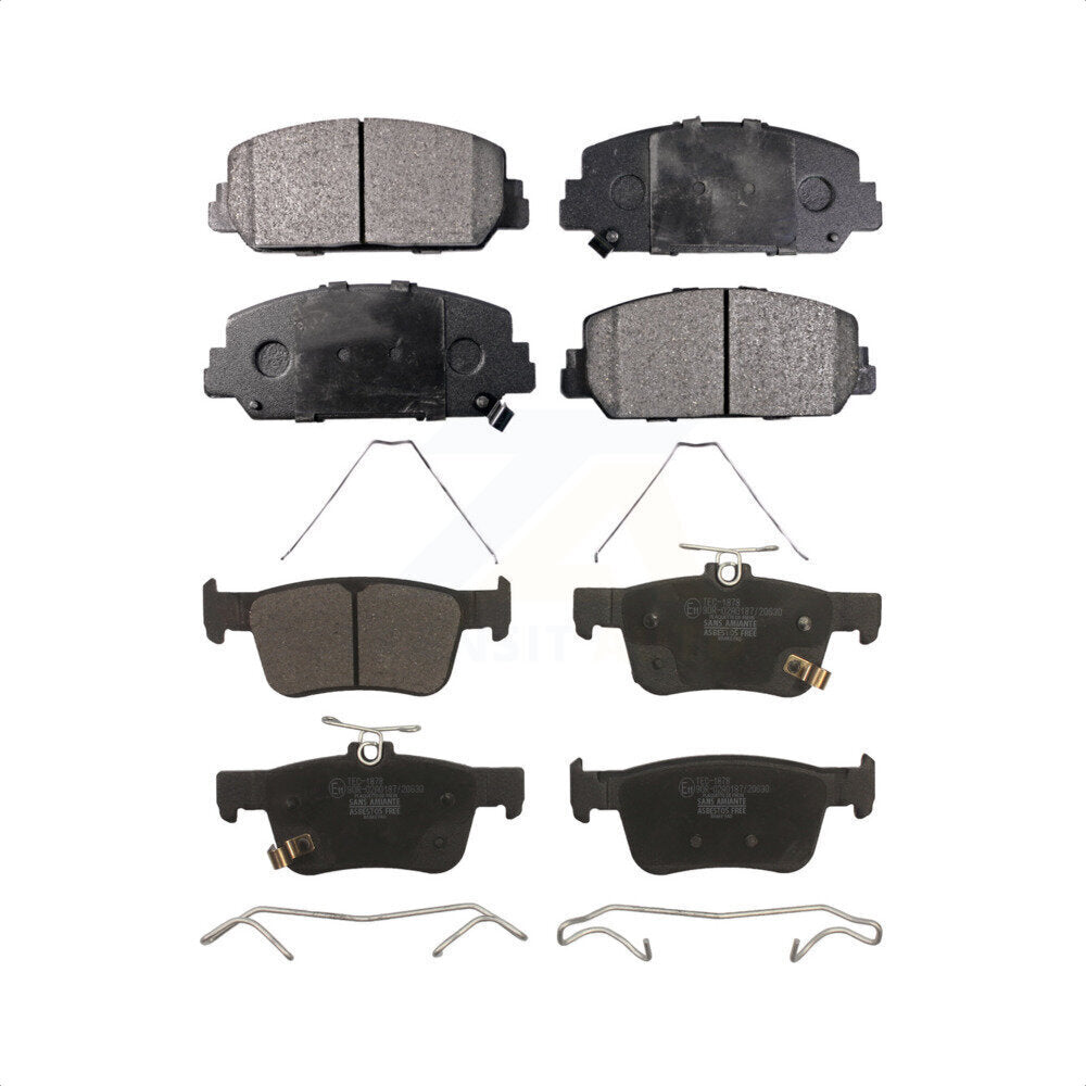 Front Rear Ceramic Brake Pads Kit For Honda Civic KTC-100523