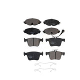 Front Rear Ceramic Brake Pads Kit For Volkswagen Jetta Audi A3 Quattro e-Golf Sportback e-tron TT Taos KTC-100529