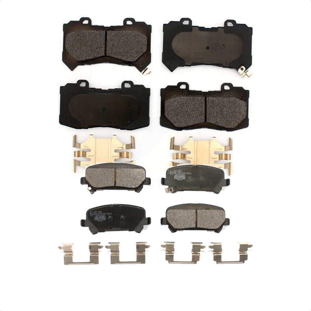 Front Rear Ceramic Brake Pads Kit For 2015-2020 Chevrolet Colorado GMC Canyon KTC-100532