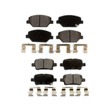 Front Rear Ceramic Brake Pads Kit For Chevrolet Equinox GMC Terrain Buick LaCrosse Regal TourX Sportback KTC-100539