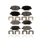 Front Rear Ceramic Brake Pads Kit For Chevrolet Camaro Without Brembo Calipers KTC-100540