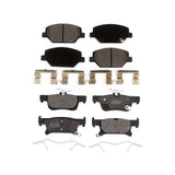 Front Rear Ceramic Brake Pads Kit For 2016-2019 Buick Envision With 288mm Diameter Rotor KTC-100542