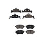 Front Rear Ceramic Brake Pads Kit For Audi Q5 A4 A5 Quattro A6 Sportback allroad KTC-100543
