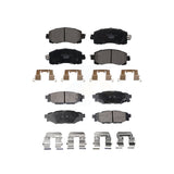 Front Rear Ceramic Brake Pads Kit For Subaru Crosstrek Impreza KTC-100546
