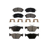 Front Rear Ceramic Brake Pads Kit For Subaru Forester Crosstrek Outback Legacy KTC-100547