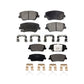 Front Rear Ceramic Brake Pads Kit For 2014-2015 Kia Sorento With Red Painted Calipers KTC-100551