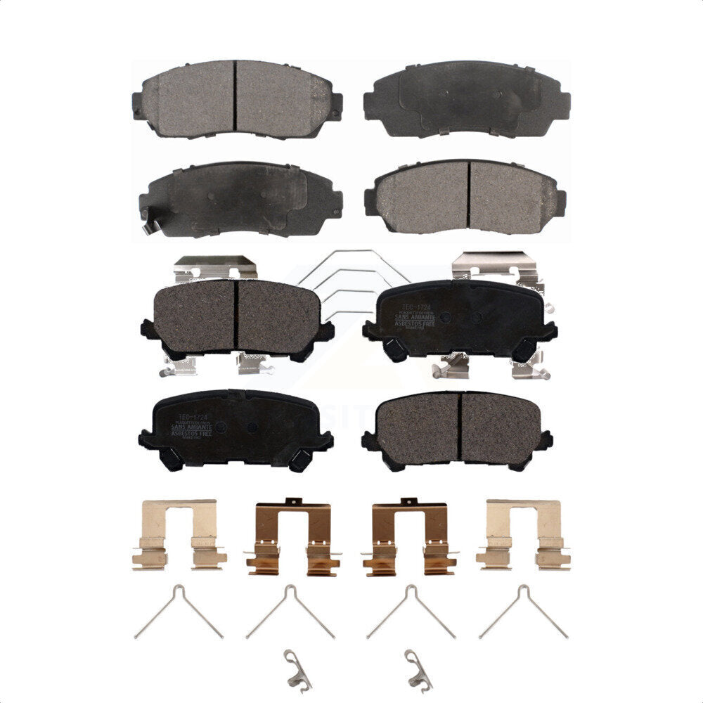 Front Rear Ceramic Brake Pads Kit For 2019-2022 Honda Passport KTC-100566
