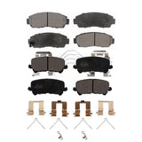 Front Rear Ceramic Brake Pads Kit For 2019-2022 Honda Passport KTC-100566