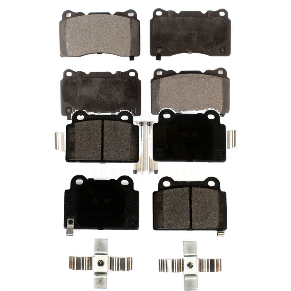 Front Rear Ceramic Brake Pads Kit For Mitsubishi Lancer KTC-100572