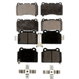 Front Rear Ceramic Brake Pads Kit For Mitsubishi Lancer KTC-100572