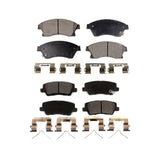 Front Rear Ceramic Brake Pads Kit For Cadillac ATS Without Brembo Brakes KTC-100586