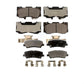Front Rear Ceramic Brake Pads Kit For 2022 Ford Mustang 5.0L 2.3L With 4 Piston Caliper KTC-100590